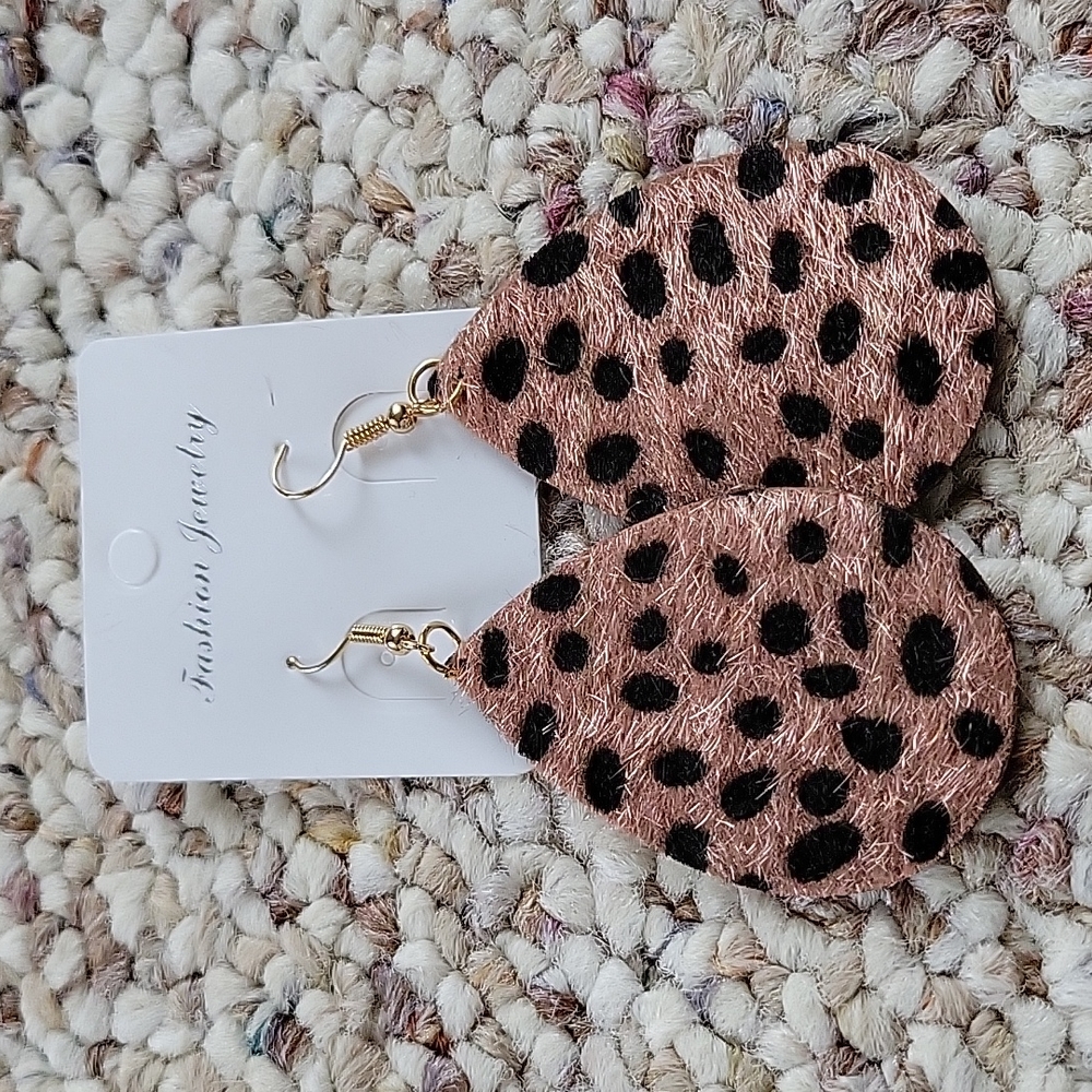 NWT! Animal Print Earrings